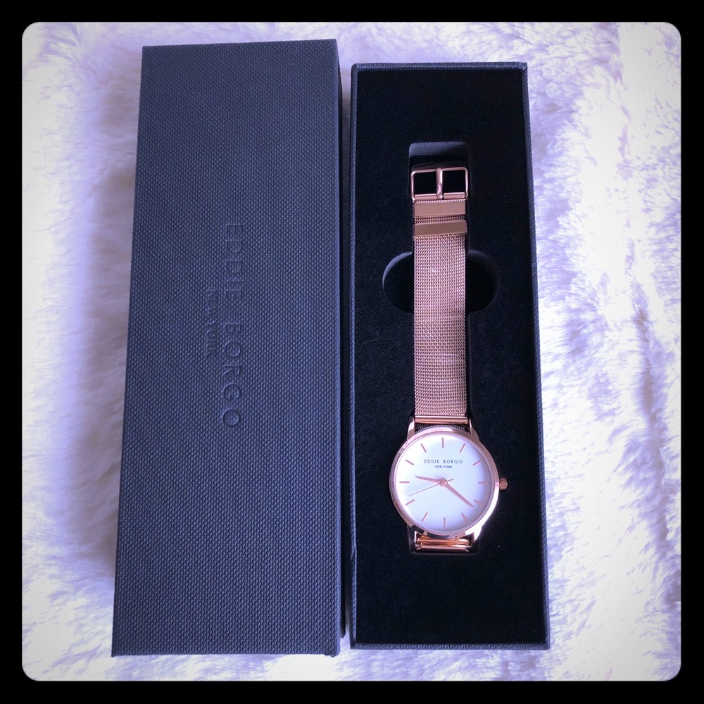 NWB Eddie Borgo “The Soho Watch” rose gold